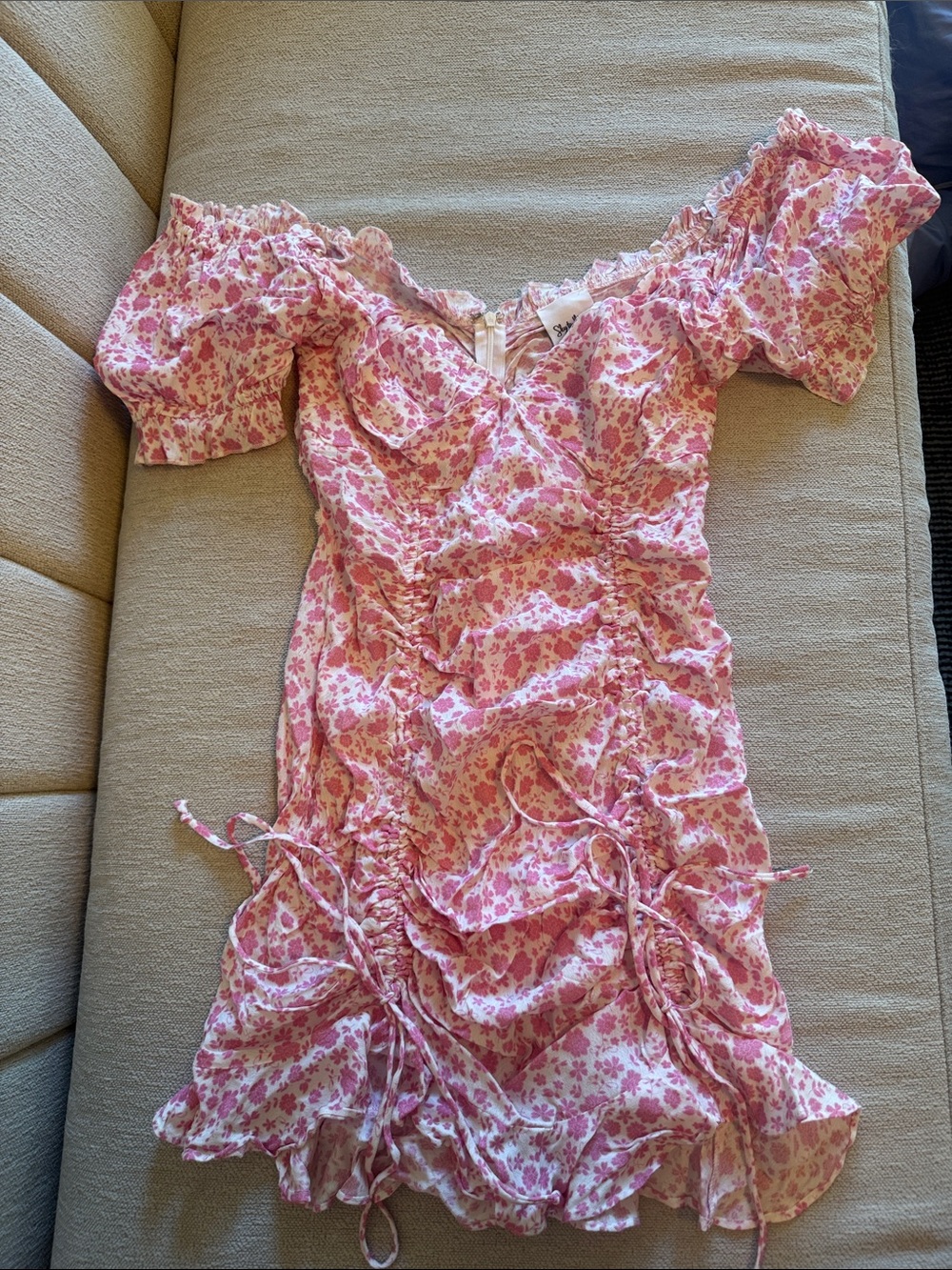 Sky to Moon Pink Ruffle Dress